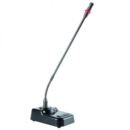 搭配鵝頸麥克風的電容式麥克風底座,可連接麥克風或鵝頸麥克風使用